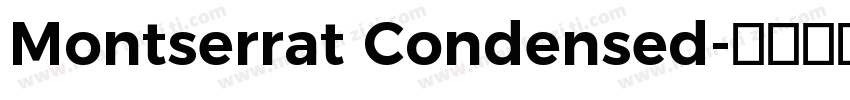 Montserrat Condensed字体转换